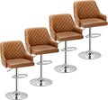 VECELO Bar Stools Set of 4, Adjustable Bar Stools by VECELO