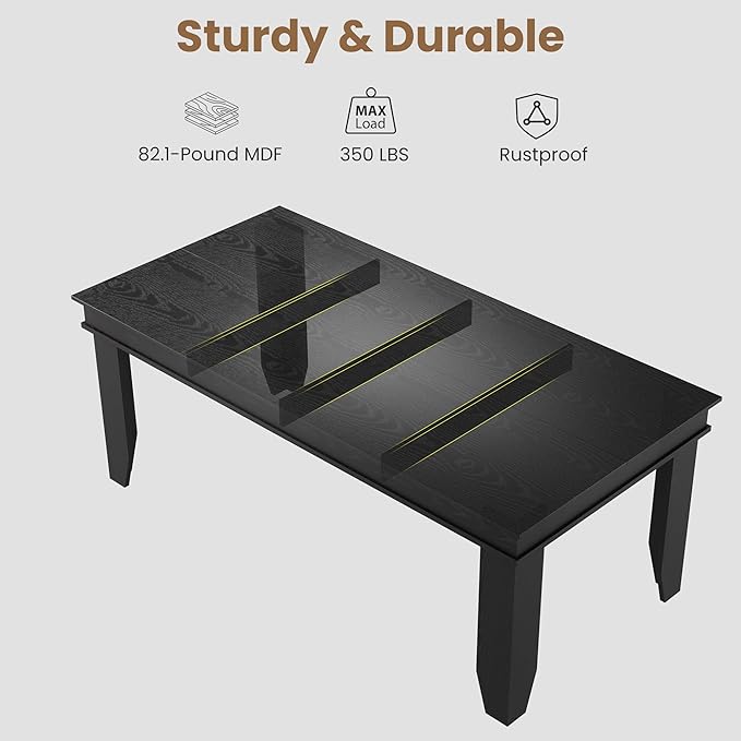 GarveeHome Farmhouse Dining Table - Image 6