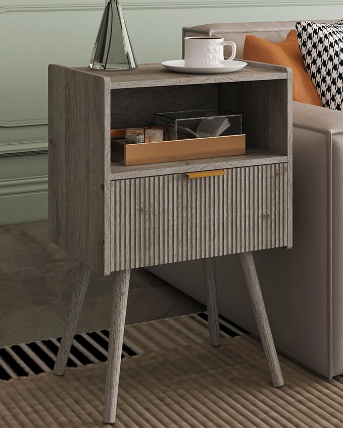 Nightstand, Modern Bedside Table by Unknown