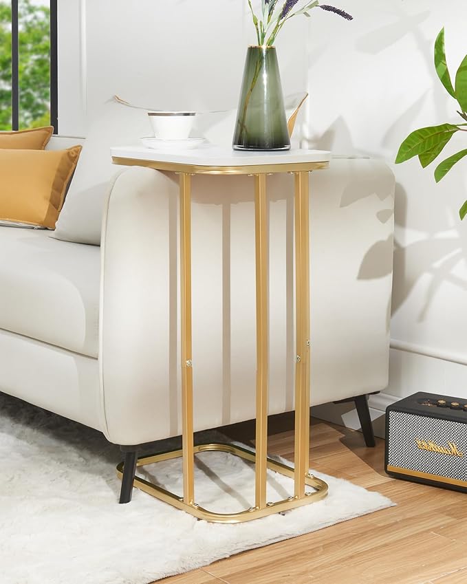 C Shaped End Table, 27 inches High Side Table - Image 6