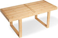 Bamboo Nelson Slat Wooden Bench, Small Wood Benches by SWEVEN