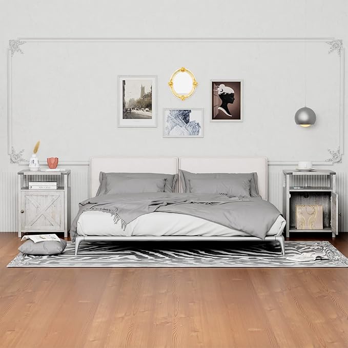 Farmhouse Nightstand with Charging Station - Image 7