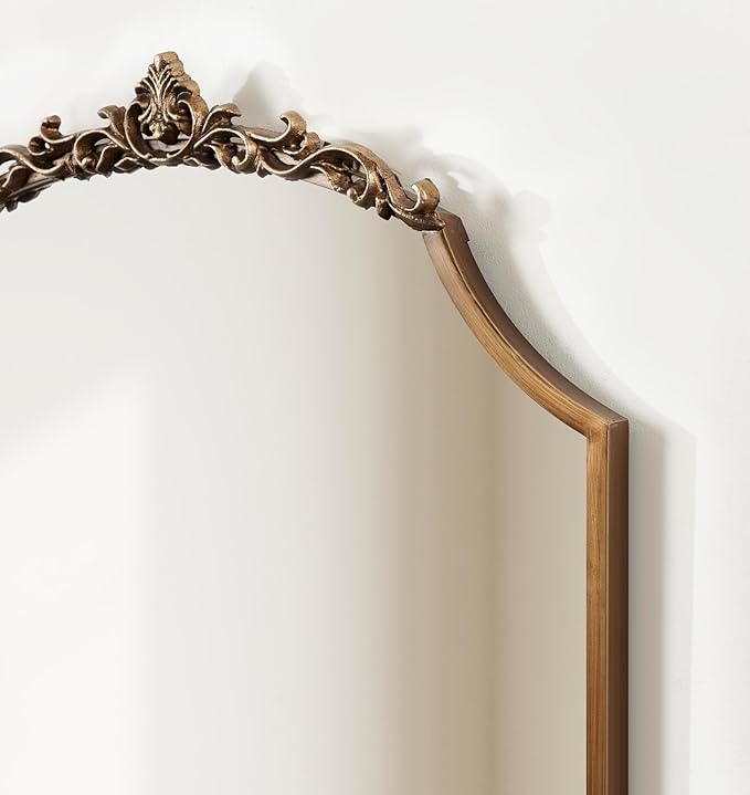 Kate and Laurel Arendahl Ornate Traditional Arched Scallop Mirror; 24 x 36; - Image 5