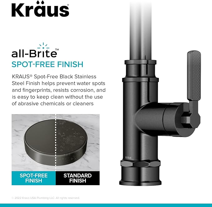 KRAUS Allyn Transitional Industrial Pull-Down Single Handle Kitchen Faucet in - Image 6