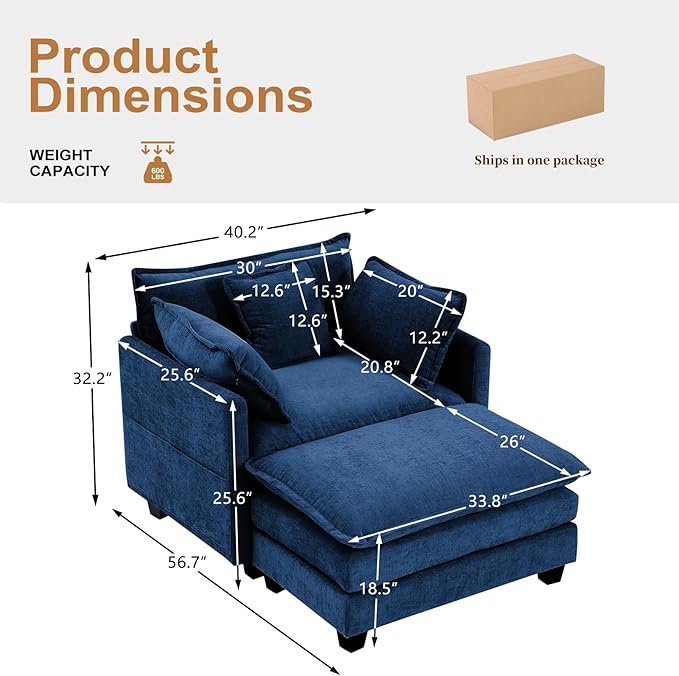 Furniliving Oversized Accent Chair - Image 2