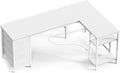 Huuger 63 Inch L Shaped Desk by Huuger