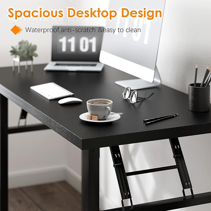 Need Computer Desk Office Desk 62 inches Folding Table - Image 5