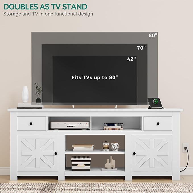 YITAHOME TV Stand for 75/80 Inch TV, Entertainment Center, TV Cabinet - Image 6