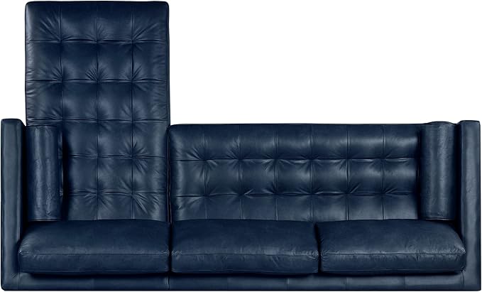 POLY & BARK Napa Furniture, Right Facing Sectional Sofa, Midnight Blue - Image 5