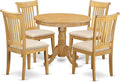 East West Furniture ANPO5-OAK-C 5 Piece Modern Dining Table Set Includes a by EastWestFurniture
