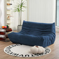 N&V Fireside Loveseat, Mid Century Armless Twin Size Floor Sofa, Soft Premium by NV
