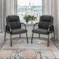 Sweetcrispy Waiting Room Office Guest Chairs Set of 2, PU Leather Big and Tall by Sweetcrispy