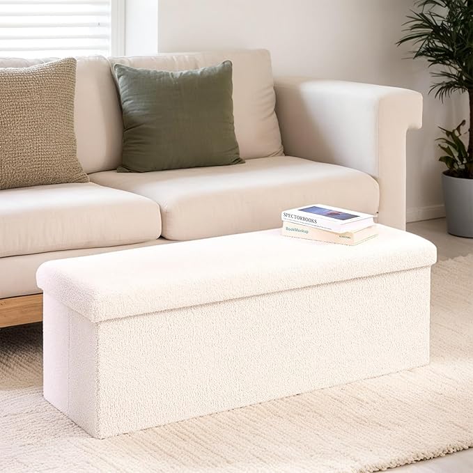 43 Inches Storage Ottoman Bench - Image 5