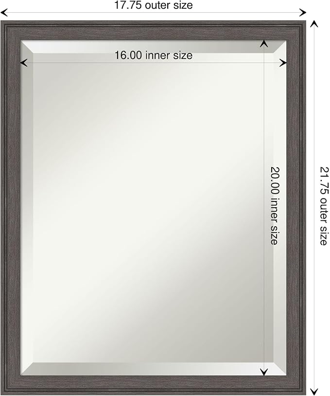Amanti Art Silver Bathroom Mirror - Image 4