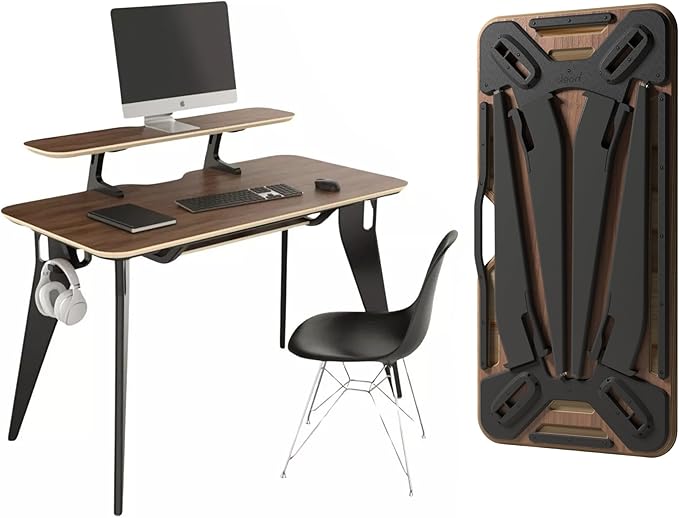 HOEK Student Desk Bundle, 47.5" x 23", Collapsible Study Desk by HoekHome