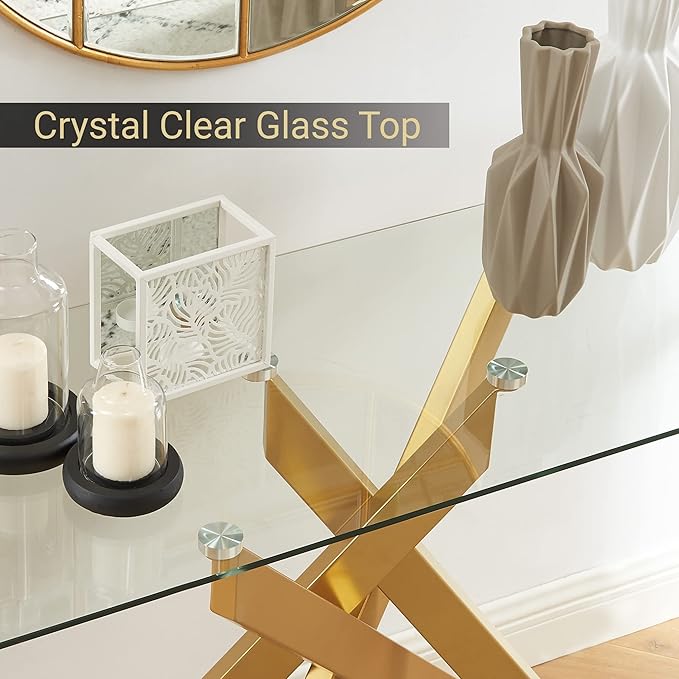 Modern Cross-Leg Console Table - Image 4