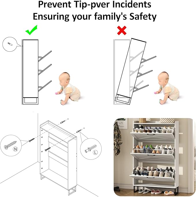 Maupvit Shoe Storage Cabinet - Image 7