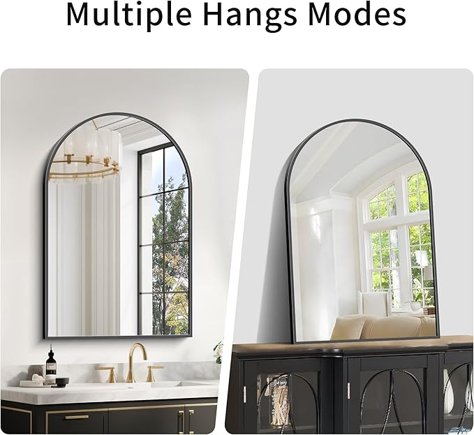 Arched Mirror, Wall Mounted Mirrors Decor Modern Dresser Mirror - Image 4