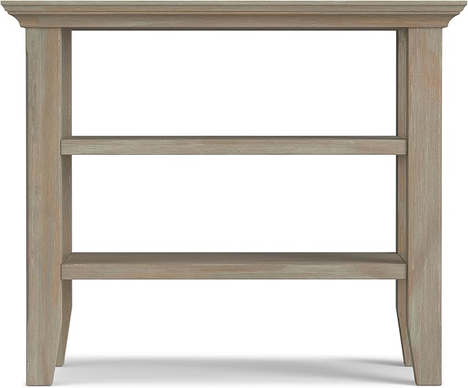 SIMPLIHOME Acadian 14-inch Wide Solid Wood Narrow End Table in Distressed Grey - Image 9