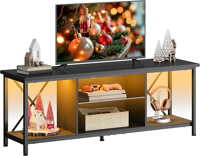 WLIVE TV Stand up to 65 Inch TV, Industrial TV Console by WLIVE
