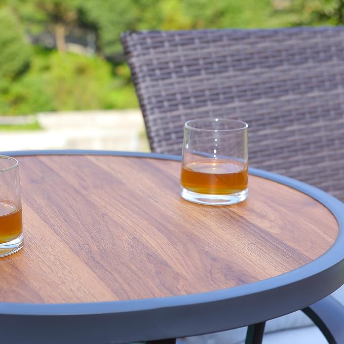 Bar Height Patio Table, 40-Inch Outdoor Pub Table Bistro Table - Image 4
