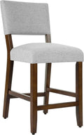 HomePop 24" Open Back Counter Stool Home Décor|Fabric Chairs by HomePop
