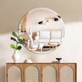 32" Frameless Beveled Round Mirror by UMZODO