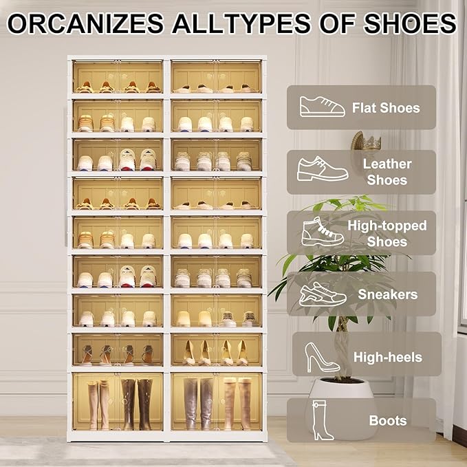 ELPHECO 9 Tier 36 Pairs Large Shoe Rack Organizer - Image 5