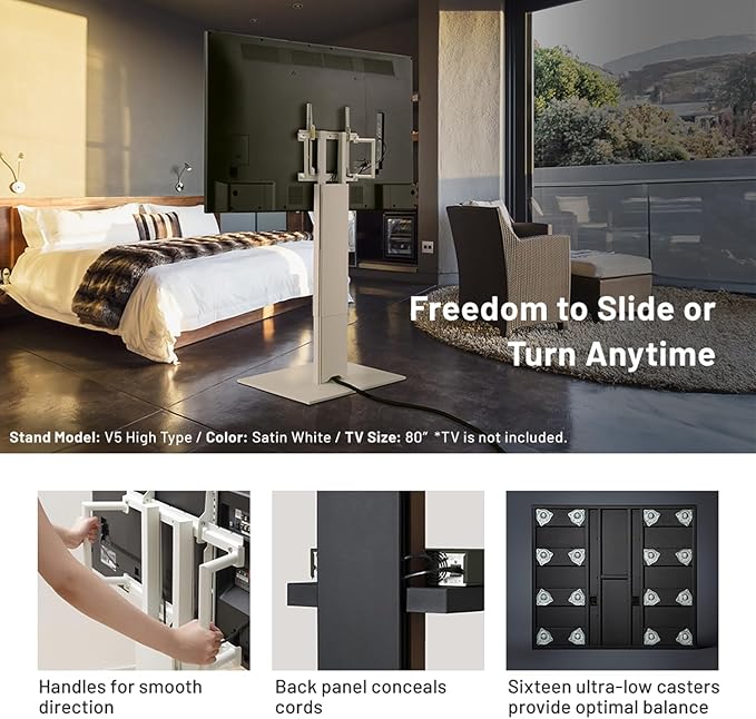 WALL V5 Low Type | Minimalist Rolling TV Stand - Image 4