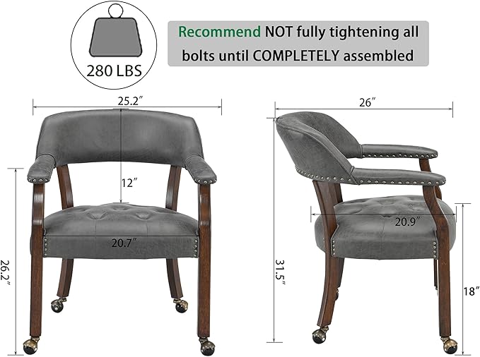 LEEMTORIG Large Dining Chairs - Image 3