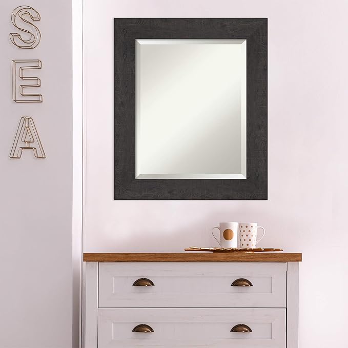 Amanti Art Brown Bathroom Mirror - Image 6