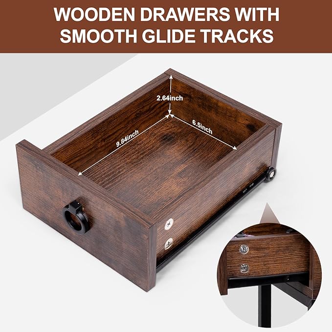 Skinny End Tables with USB Ports and Outlets - Image 2