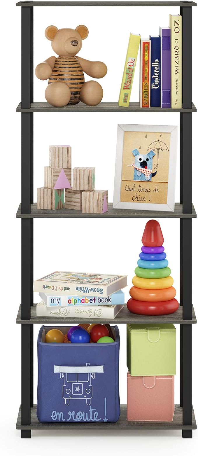 Furinno Turn-N-Tube 5-Tier Multipurpose Shelf / Display Rack / Storage Shelf / - Image 3