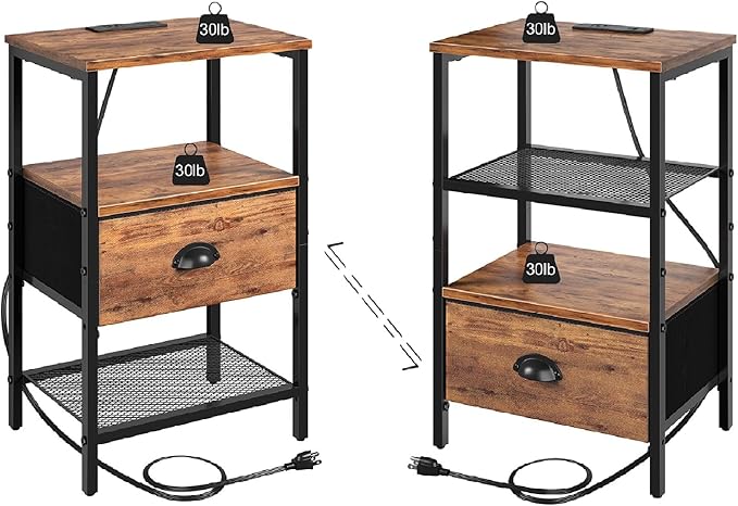 Nightstands Set of 2, Night Stands - Image 7