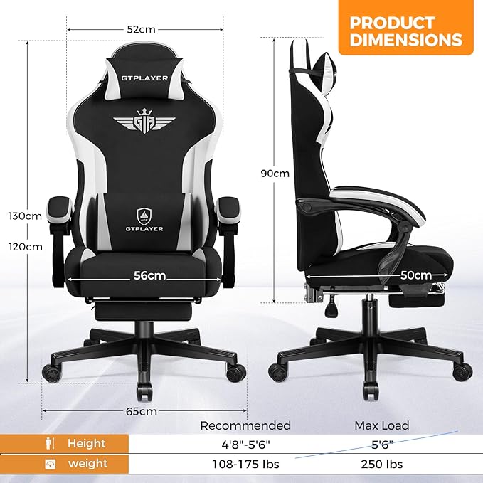 GTPLAYER Gaming Chair Fabric - Image 3