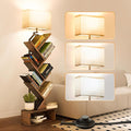 addlon 6-Tier Tree Bookshelf, Steel&Wood Corner Shelf by addlon