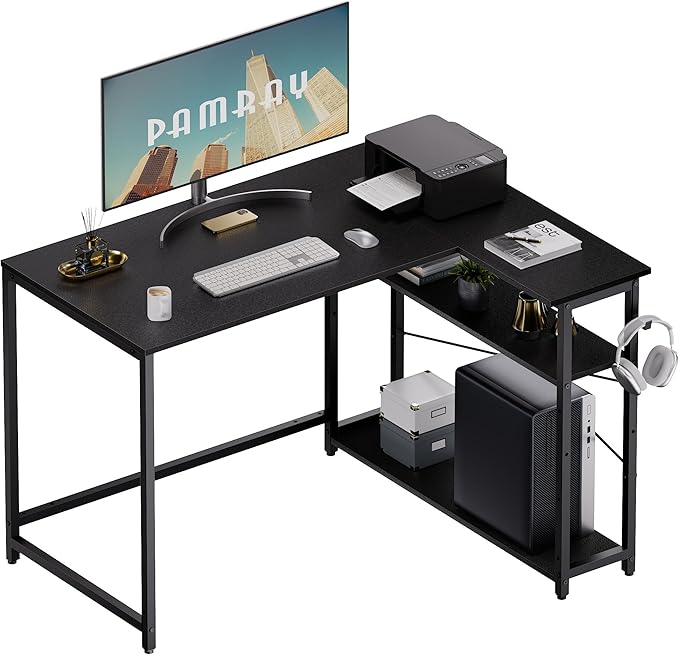 Pamray 43 Inch L Shaped Computer Desk by PAMRAY