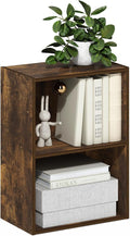 Furinno Luder 2-Tier Open Shelf Bookcase, Amber Pine by Furinno-FitsYourSpaceFitsYourBudget