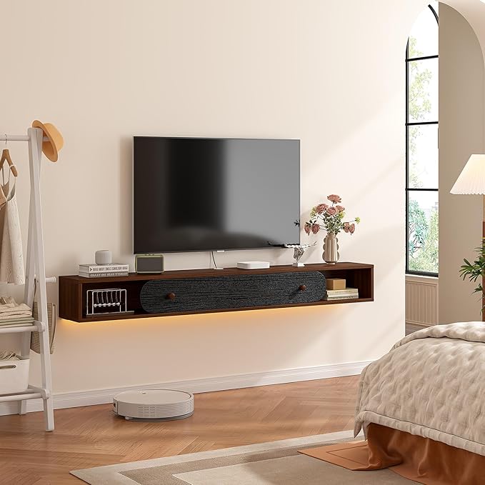 Floating TV Stand Wall Mounted 70'', Modern Media Console - Image 7