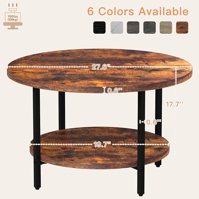 Coffee Table, 2 Tier Coffee Tables - Image 3