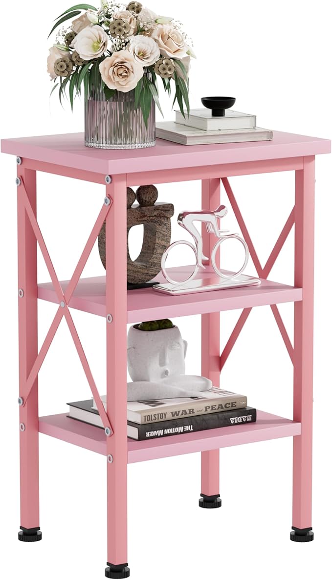 VECELO Modern Nightstands X-Design Side End Table Night Stand by VECELO