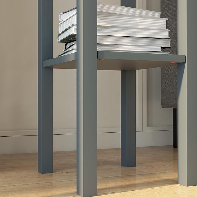 HOMCOM 2-Tier Side Table with Drawer, Narrow End Table with Bottom Shelf - Image 9