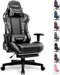 GTRACING Gaming Chair with Footrest Speakers Video Game Chair Bluetooth Music by GtracingDirect