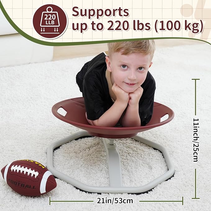 KidBloom Spinning Chair for Autistic Kids, Football Sensory Toys for Kids - Image 6