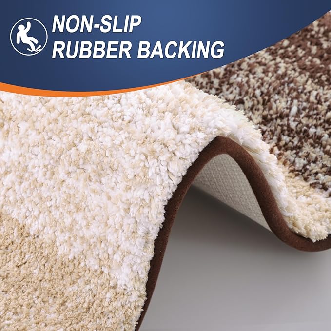 OLANLY Bathroom Rugs Mat 70x46, Extra Soft Absorbent Microfiber Bath Rugs - Image 4