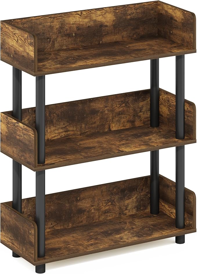 Furinno Turn-N-Tube 3-Tier Multipurposes Display Rack, Open Shelf Rack/Storage - Image 5