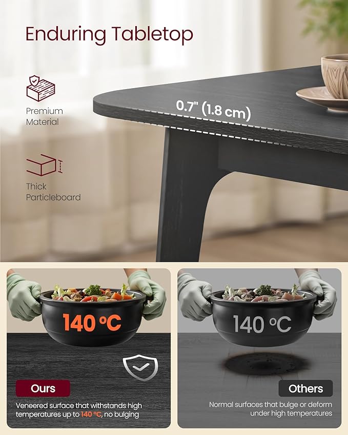 VASAGLE Dining Table for 4/6/8, Extendable Kitchen Table - Image 5