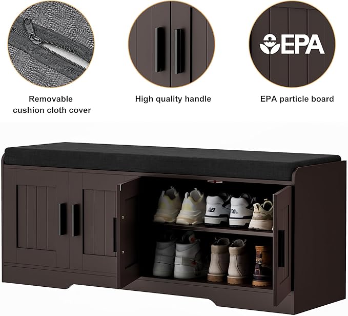 2-Tier Storage Bench, Shoe Bench - Image 8
