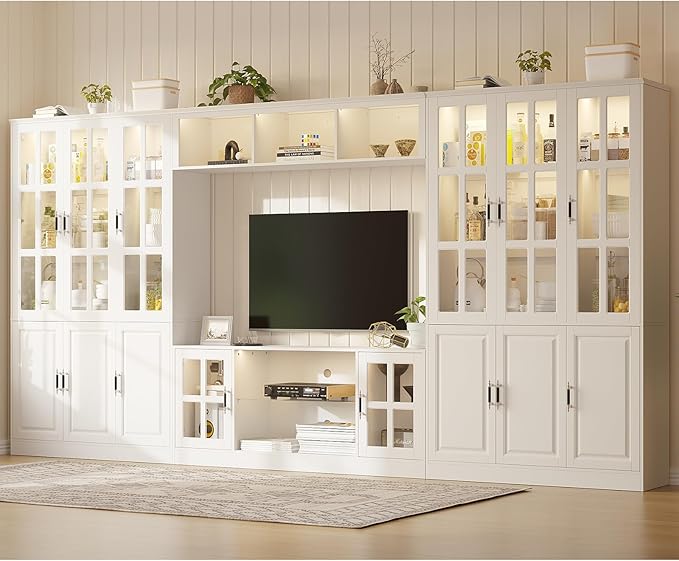 4-Piece Wall Unit TV Stand by MEISSALIVVE