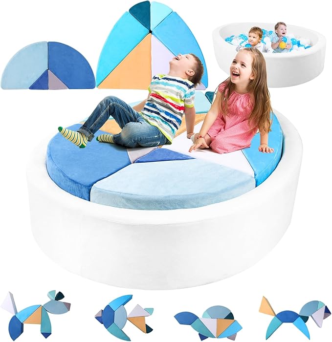 Kids Play Couch, 2-in-1 Egg-Shape Kid Plays Sofa by HeyPappy